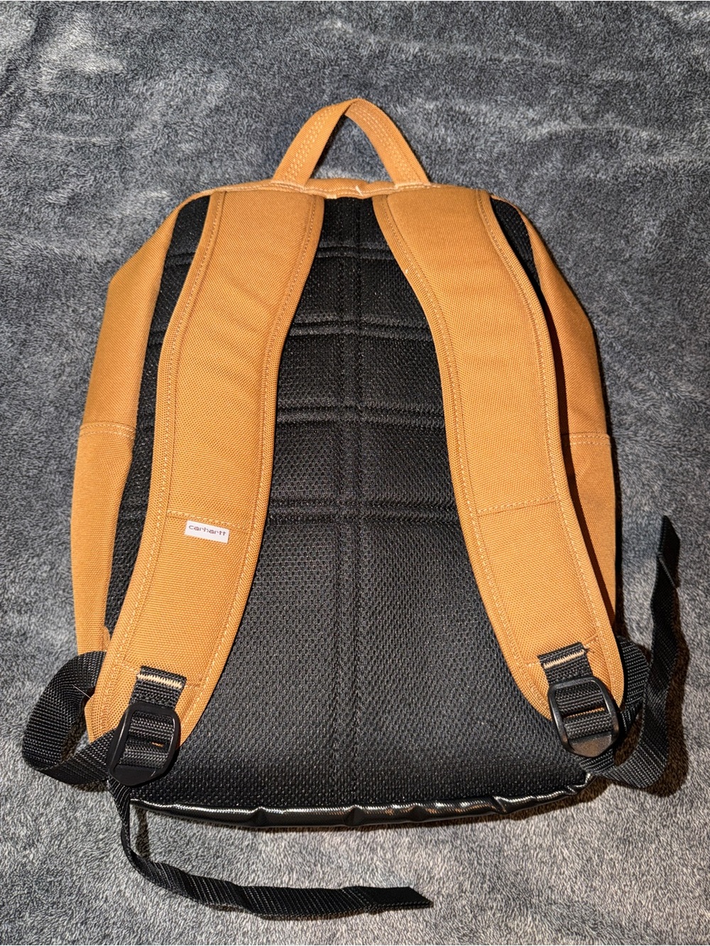 Carhartt Brown/Tan Canvas Backpack with Padded Back